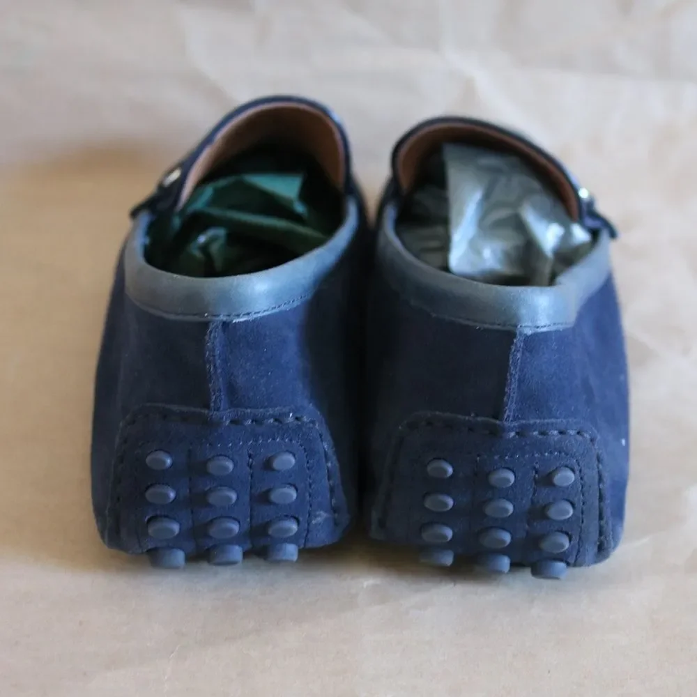 ALDO Navy Blue Suede Bit Loafers Driving Moccasins Men’s Size 12 / 45